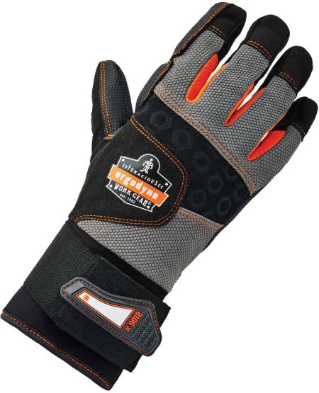 Ergodyne ProFlex 9012 ANSI/ISO-Certified Anti-Vibration Gloves + Wrist Support