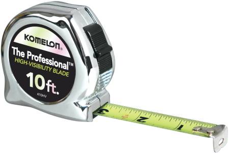 Komelon Professional Chrome Case Measuring Tape