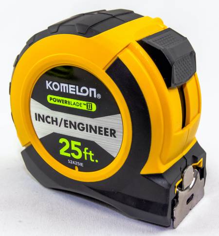 Komelon Powerblade II ABS Plastic Inch/Engineer Measuring Tape