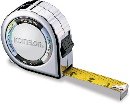 Komelon 35' Big John Chrome Case Measuring Tape