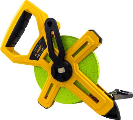 Komelon Inch/Metric Fiberglass Long Reel Measuring Tape