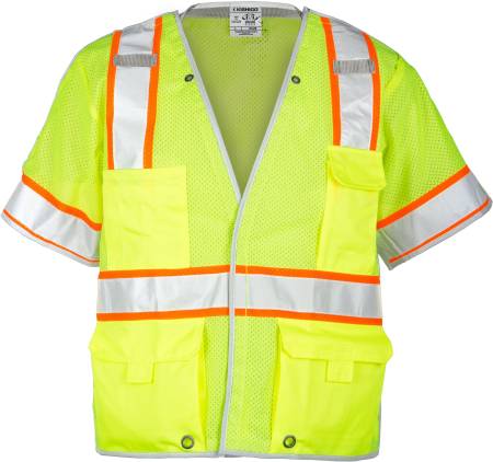 ML Kishigo Premium Brilliant Series Breakaway Class 3 Vest