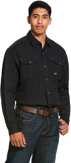 Ariat Rebar Made Tough Durastretch Work Shirt, Long Sleeve