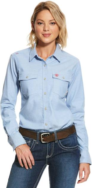 Ariat FR Solid DuraStretch Snap Work Shirt