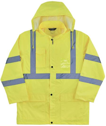 Ergodyne Glowear 8366 Lightweight Hi-Vis Rain Jacket - Type R, Class 3