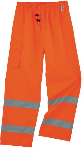 Ergodyne GloWear 8915 Hi-Vis Rain Pants - Class E, Breathable