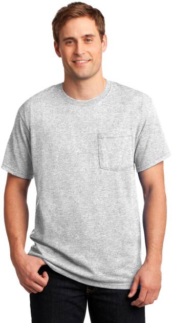 JERZEES - Dri-Power 50/50 Cotton/Poly Pocket T-Shirt