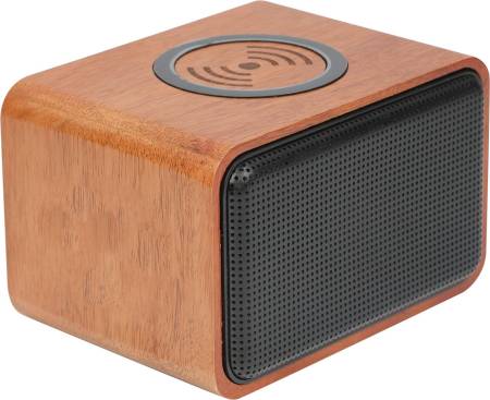 Wood Bluetooth Speaker with Wireless Charging Pad