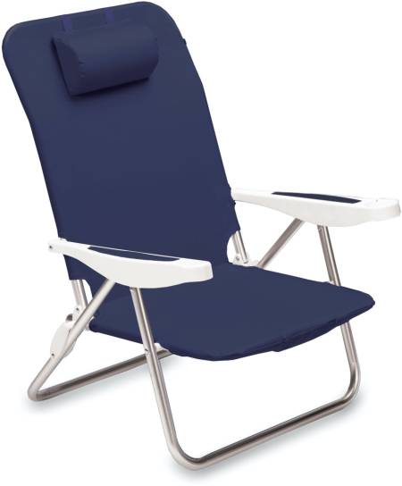 Picnic Time Monaco Reclining Beach Backpack Chair