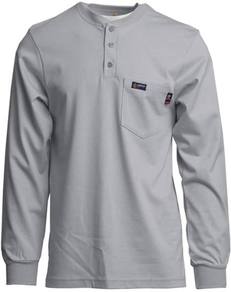 Lapco FR Henley Tees | 7oz. 100% Cotton Jersey Knit