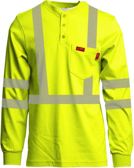 Lapco 7oz. Hi-Viz Henleys | Inherent Blend | Class 3