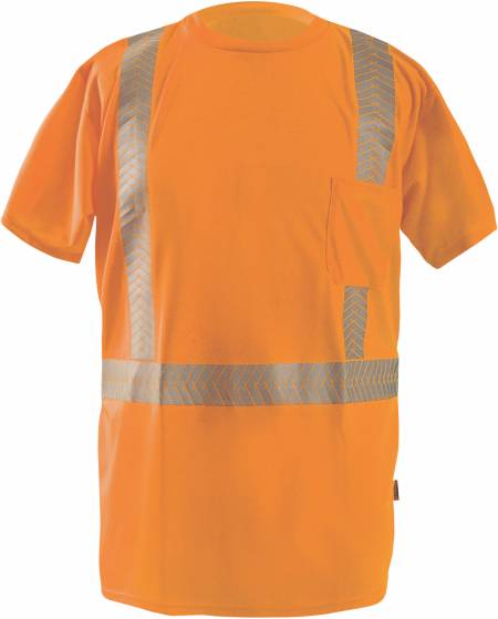 Occunomix Short Sleeve Ocx™ Patented Segmented Tape T-Shirt w/Pocket