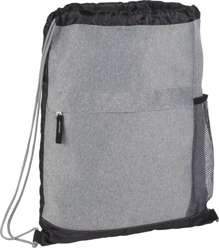 Heather Melange Drawstring Bag