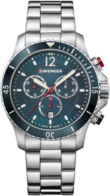 Victorinox Seaforce - Petrol Blue Chronograph Dial, Stainless Steel Bracelet