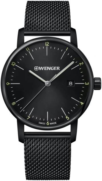Victorinox Urban Classic - Black Dial, Black PVD Case and Stainless Steel Mesh Bracelet