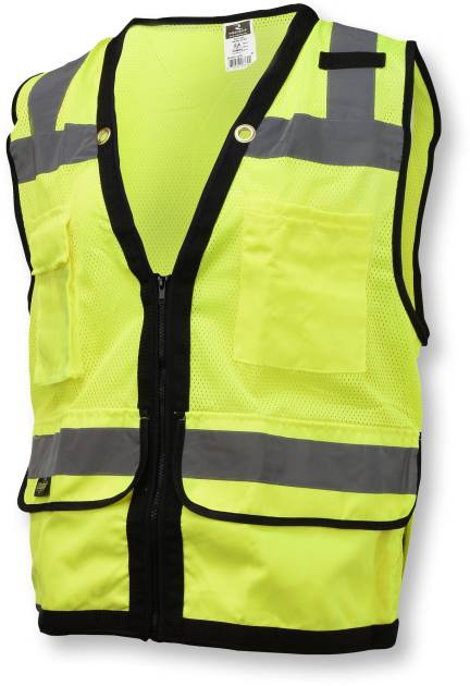 Sportex SV59Z Type R Class 2 Heavy Duty Mesh/Solid Surveyor Safety Vest