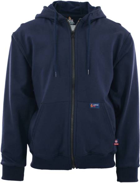 Lapco FR Full Zip Hoodies | 12oz. 95/5 Cotton-Spandex Blend Fleece