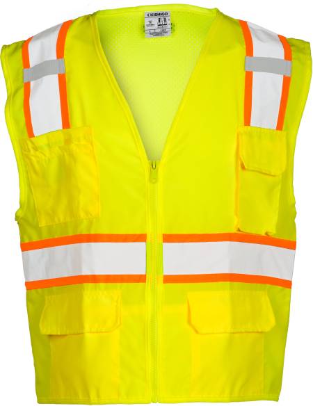 ML Kishigo Solid Front with Mesh Back Vest