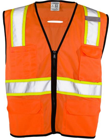 ML Kishigo 6 Pocket Contrast Vest - Economy