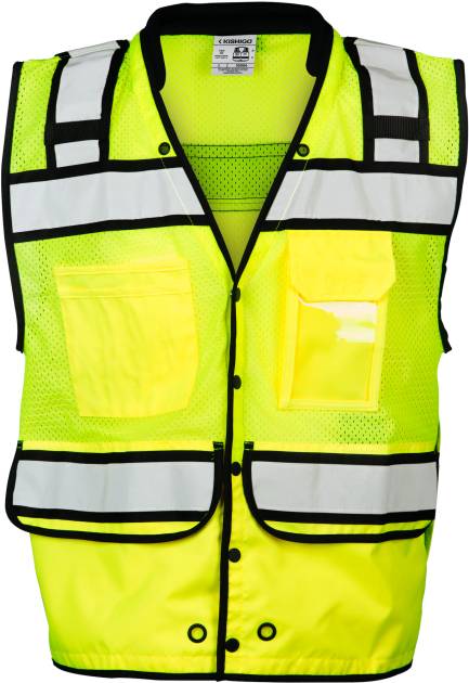 ML Kishigo High Performance Surveyors Vest, Snaps